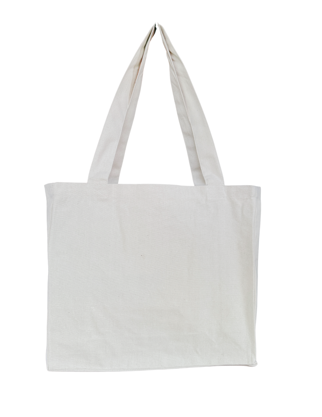 Natural Cotton Canvas Tote Bag with Gusset
